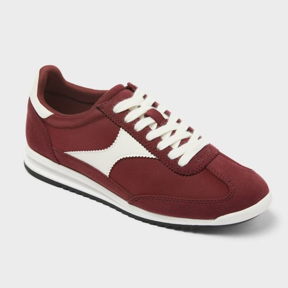Women’s Skyler Sneakers with Memory Foam Insole – Universal Thread Burgundy 6.5